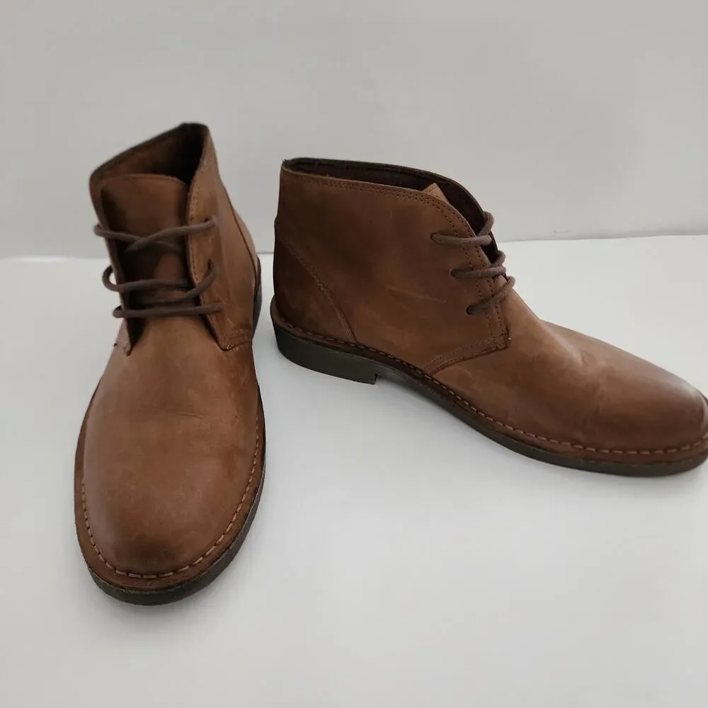 Dockers Brown Tussock Chukka Leather Boots mens size 11 M‎